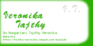 veronika tajthy business card